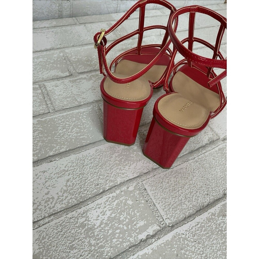 Marc Fisher Red Heels Size 9.5 In New Condition With Out Tags - Picture 5 of 6